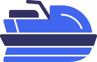 Jet ski Solid Two Color Icon vector