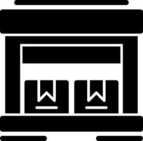 Warehouse Glyph Icon vector