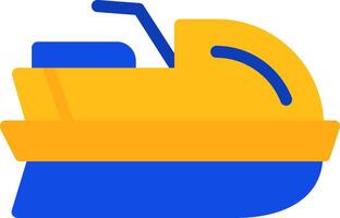 Jet ski Flat Two Color Icon vector