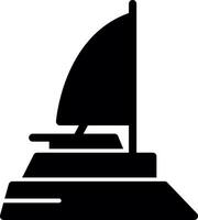 Catamaran Glyph Icon vector