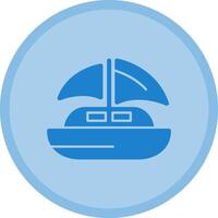 Dinghy Multicolor Circle Icon vector