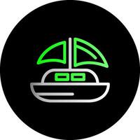 Dinghy Dual Gradient Circle Icon vector