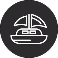 Dinghy Inverted Icon vector