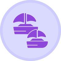 Sailing race Multicolor Circle Icon vector