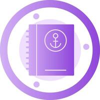 Ship log Glyph Gradient Icon vector