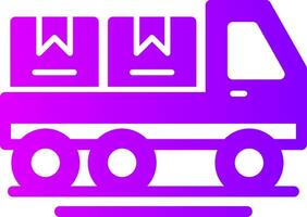 Shipping Solid Multi Gradient Icon vector