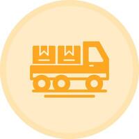 Shipping Multicolor Circle Icon vector