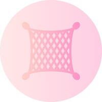 Fishing net Gradient Circle Icon vector