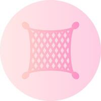 Fishing net Gradient Circle Icon vector