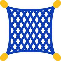 Fishing net Flat Two Color Icon vector
