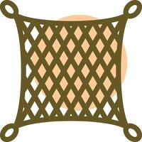 Fishing net Linear Circle Icon vector