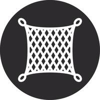 Fishing net Inverted Icon vector