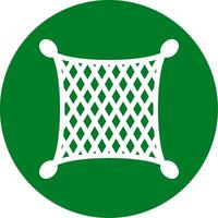 Fishing net Glyph Circle Icon vector