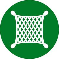 Fishing net Glyph Circle Icon vector