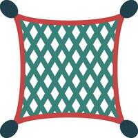 Fishing net Glyph Two Color Icon vector