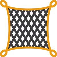 Fishing net Line Two Color Icon vector