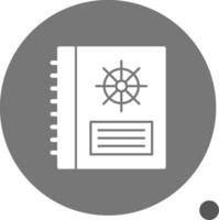 Captain-s logbook Glyph Shadow Icon vector