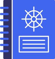 Captain-s logbook Solid Two Color Icon vector