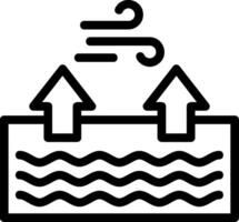 Tide Line Icon vector