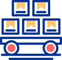 Logistics Color Filled Icon vector