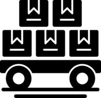 Logistics Glyph Icon vector