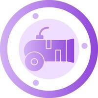 Cannon Glyph Gradient Icon vector