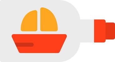 Ship in a bottle Flat Icon vector