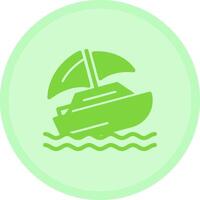 Shipwreck Multicolor Circle Icon vector