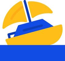 Shipwreck Flat Two Color Icon vector