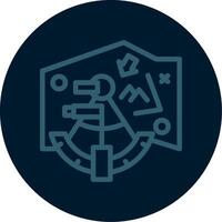 Navigation tools Line Multi color Icon vector