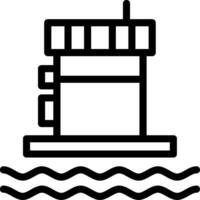 Navigation beacon Line Icon vector