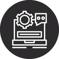 Helpdesk Inverted Icon vector