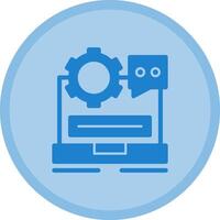 Helpdesk Multicolor Circle Icon vector