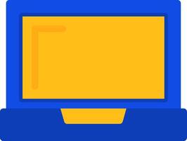 Laptop Flat Two Color Icon vector