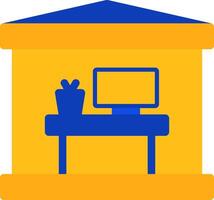 Home office Flat Two Color Icon vector