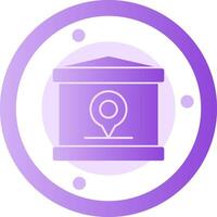 Remote location Glyph Gradient Icon vector