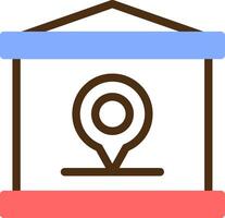 Remote location Color Filled Icon vector