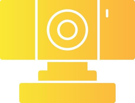 cámara web sólido multi degradado icono vector