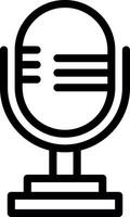 Microphone Line Icon vector