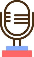 Microphone Color Filled Icon vector