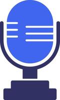 Microphone Solid Two Color Icon vector