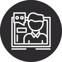 Customer service Inverted Icon vector