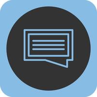 Chat Linear Round Icon vector