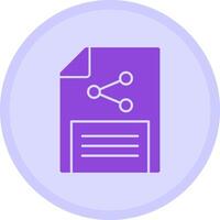 Document sharing Multicolor Circle Icon vector