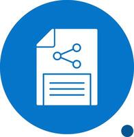 Document sharing Glyph Shadow Icon vector