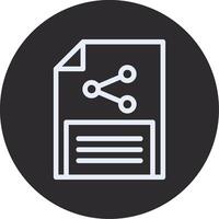Document sharing Inverted Icon vector