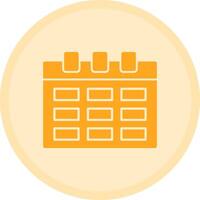 Calendar Multicolor Circle Icon vector