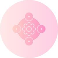 Project management Gradient Circle Icon vector