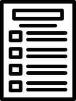 Task list Line Icon vector