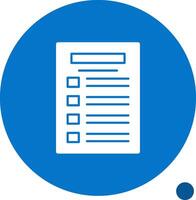 Task list Glyph Shadow Icon vector